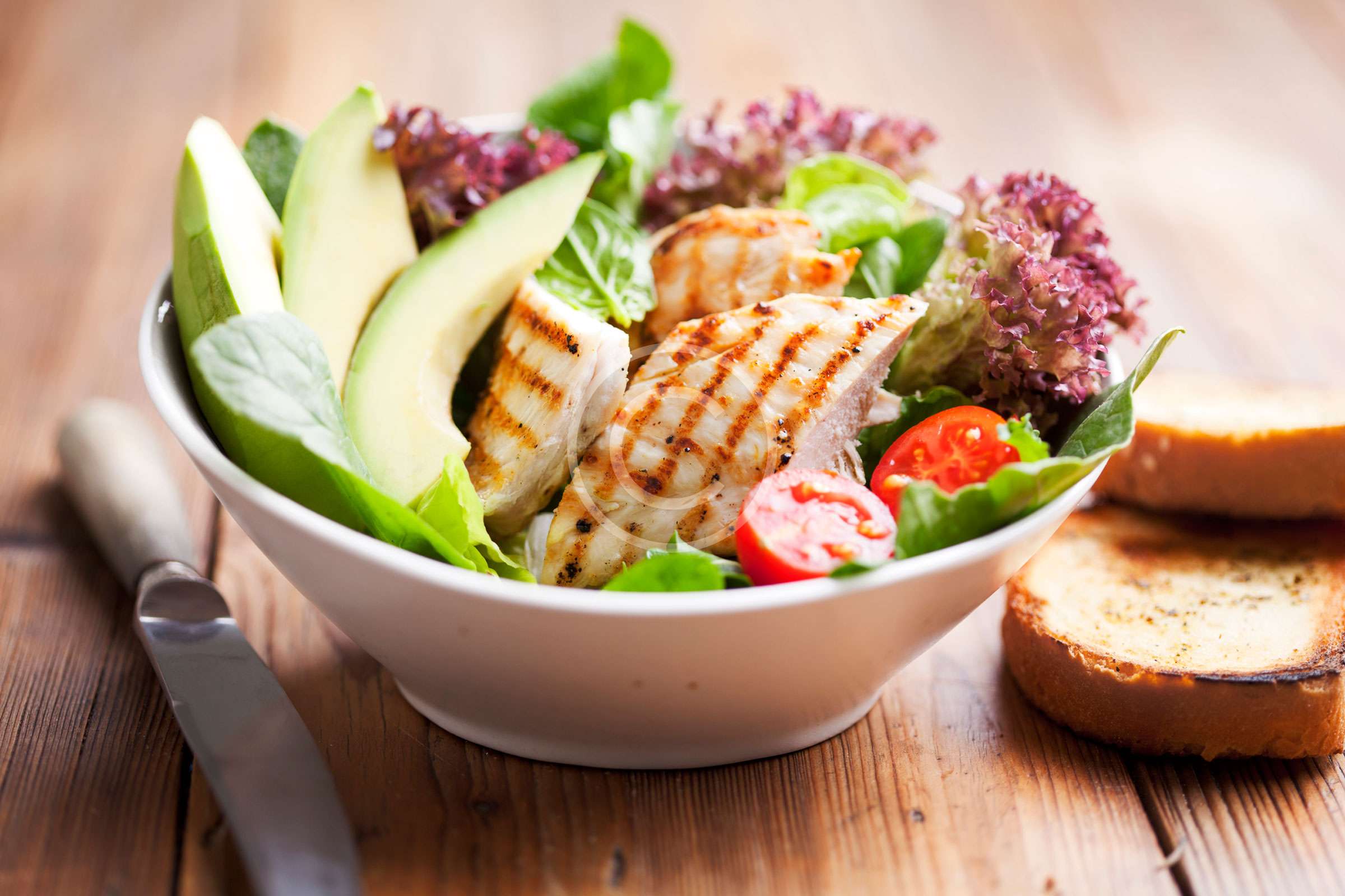 Chicken Salad with Tomatoes and Avocado